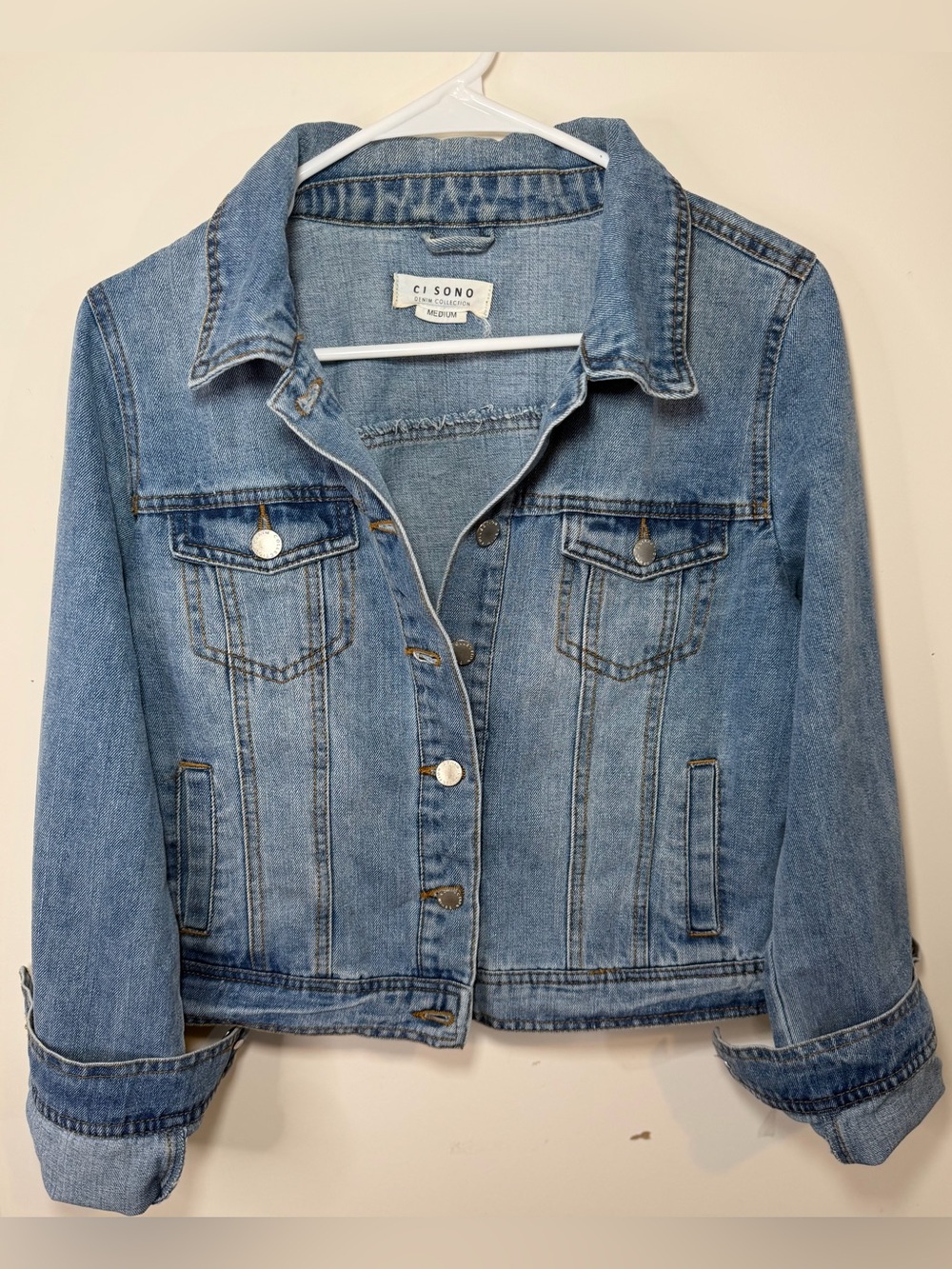 Ci Sono Classic Trucker Jean Jacket Medium